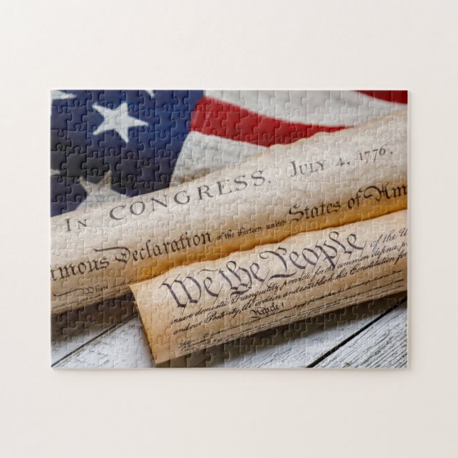US Founding Documents Jigsaw Puzzle (Horizontal)