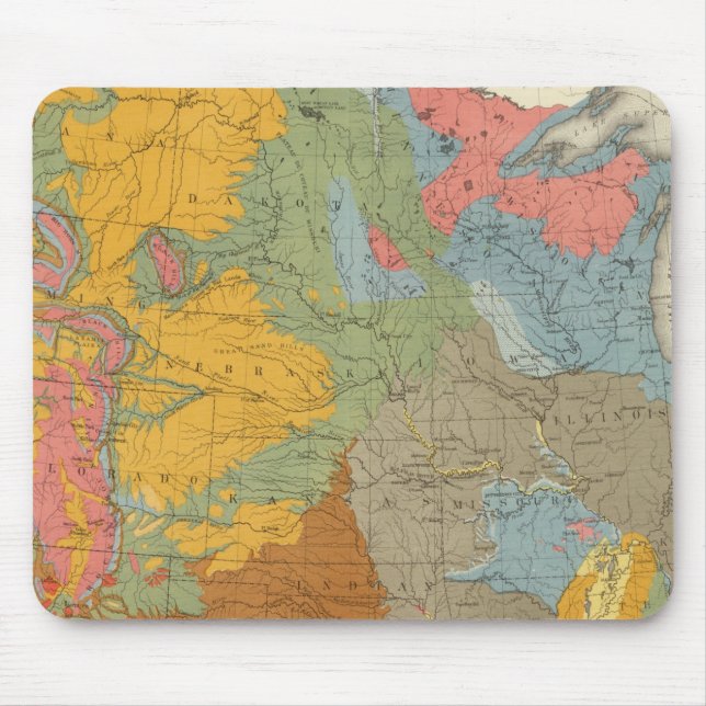 US Geological Map Mouse Pad (Front)