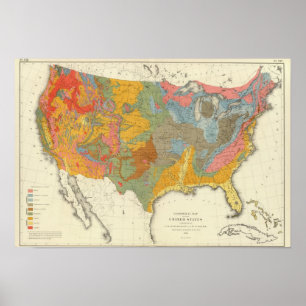 US Geological Map Poster