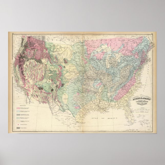 US geological map Poster (Front)