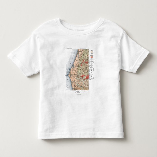 US Geological Survey Map Toddler T-Shirt (Front)