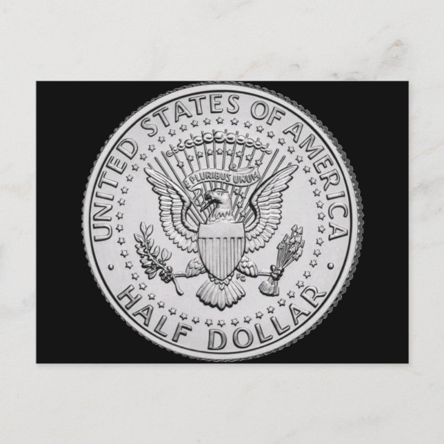 US Great Seal Half Dollar Postcard (Front)
