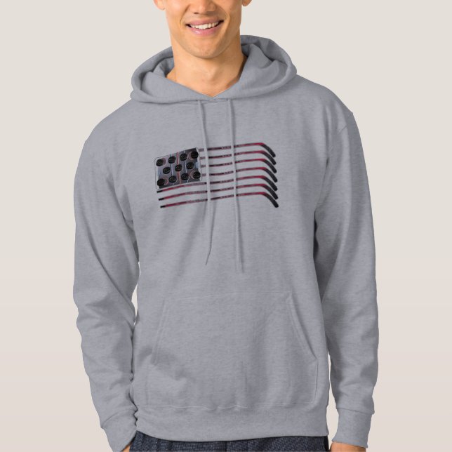 US Hockey Flag Hoddie Hoodie (Front)