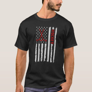 US Ice Hockey USA Practice Flag American Women Men T-Shirt