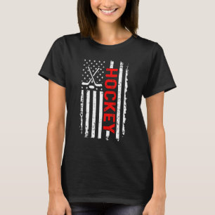 US Ice Hockey USA Practice Flag American Women Men T-Shirt