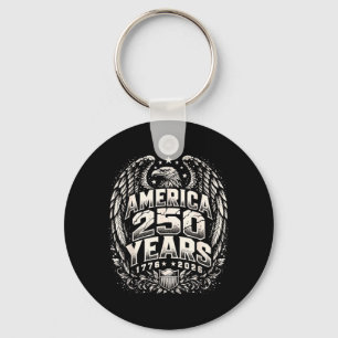 Us Independence Day - 250 Years Of Dom - Aamerica Key Ring