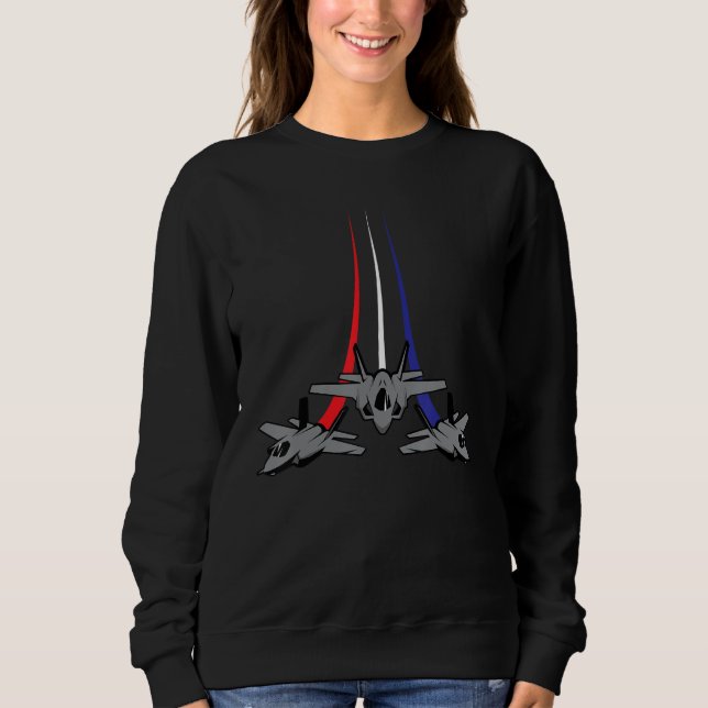 US Jets Flag Patriotic American Happy 4th Of July  Sweatshirt (Front)