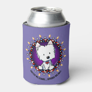 US July 4th Westie Can Cooler