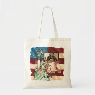 US Liberty Flag Tote Bag
