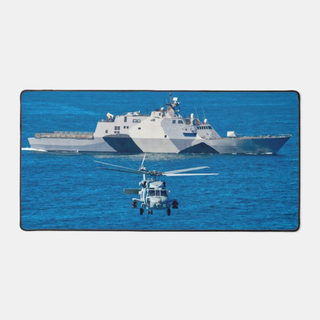 US LITTORAL COMBAT SHIP – LCS DESK MAT (Front)