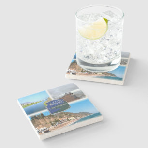 US Los Angeles - Malibu - Lagoon - Pier - beach Stone Coaster