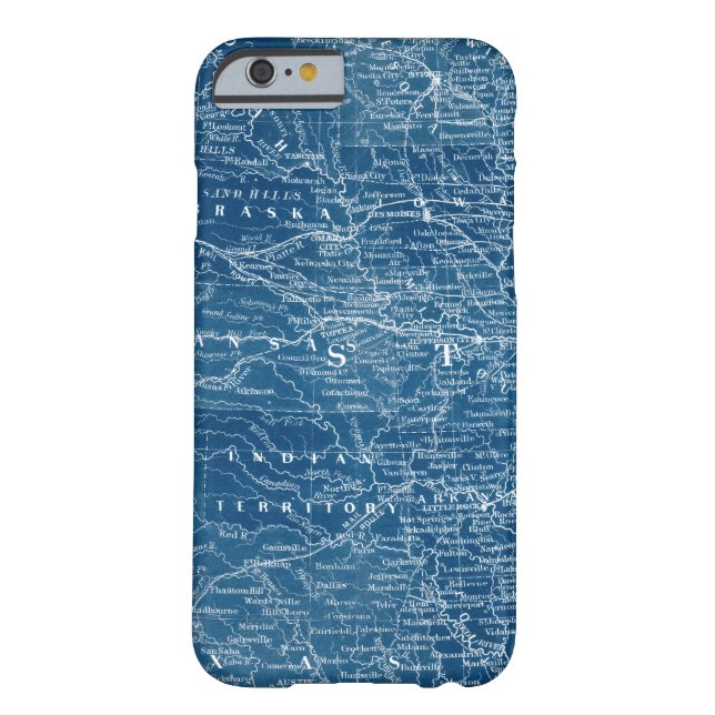 US Map Blueprint Case-Mate iPhone Case (Back)