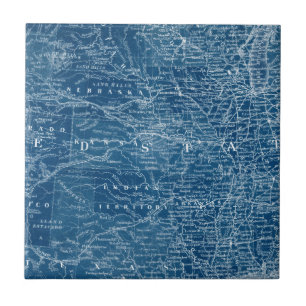 US Map Blueprint Tile