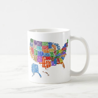 US Map Coffee Mug