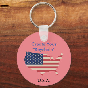 US map Keychain KeyHolder
