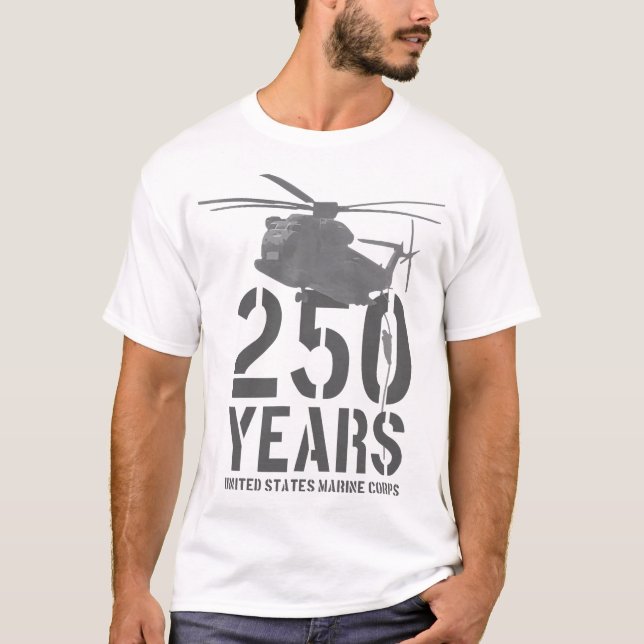 US Marine Corps 250 Years Chopper T-Shirt (Front)