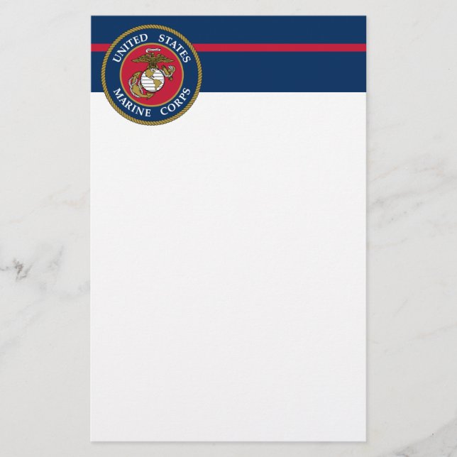 US Marine Corps - Blue Stationery (Front)