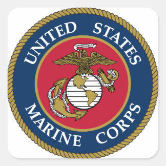 US Marine Corps Sticker Blue