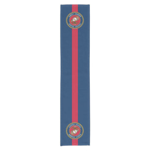 US Marine Corps - Veteran Blue Red Stripe Short Table Runner