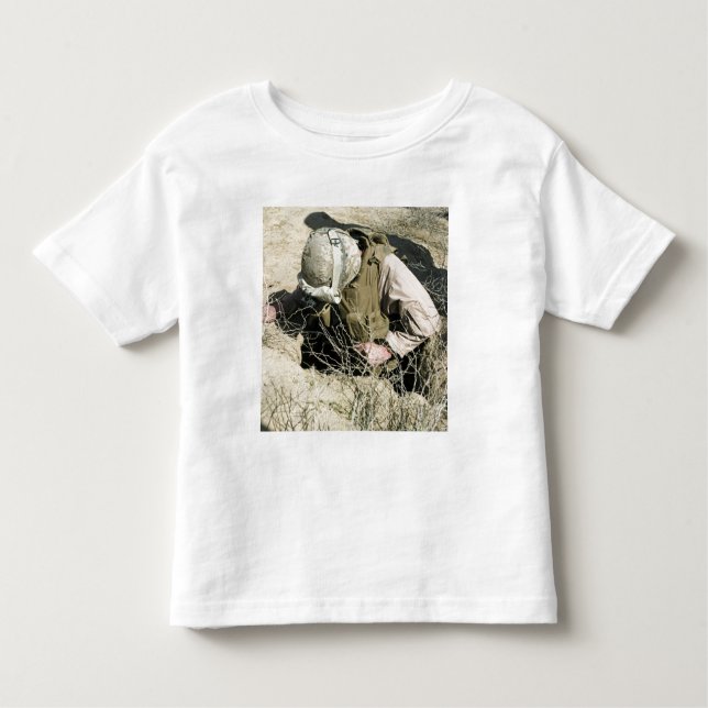 US Marine jumps down a hole Toddler T-Shirt (Front)