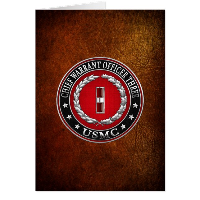 US Marines: Chief Warrant Three (USMC CWO-3) [3D] (Front)