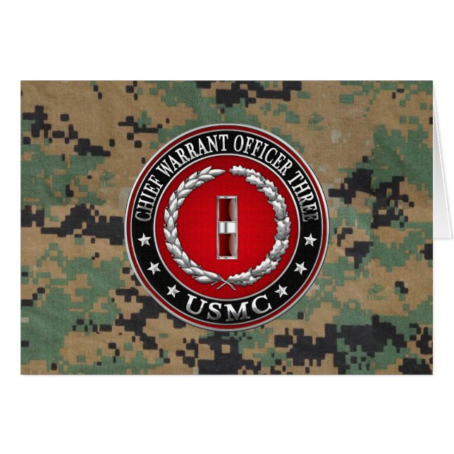 US Marines: Chief Warrant Three (USMC CWO-3) [3D] (Front Horizontal)