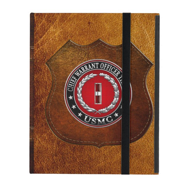 US Marines: Chief Warrant Three (USMC CWO-3) [3D] iPad Case (Front Closed)