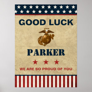 US Marines Corps Farewell Party - Recruit Training Poster