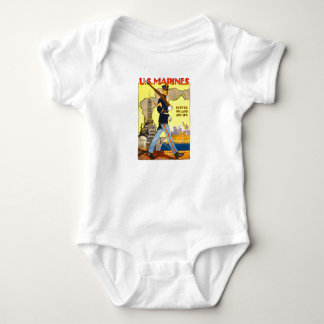 US Marines Land and Sea Baby Bodysuit