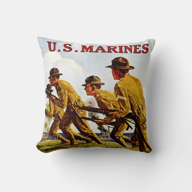 US Marines ~ Soldiers of the Sea Cushion (Front)