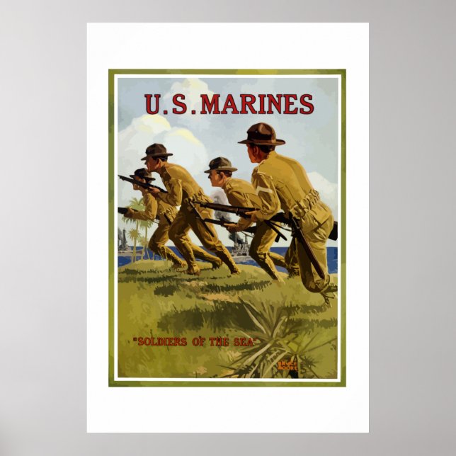 US Marines -- Soldiers Of The Sea Poster (Front)