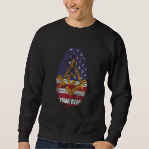 Us Mason Dna Us Flag Freemason 4th Of July Parents Sweatshirt