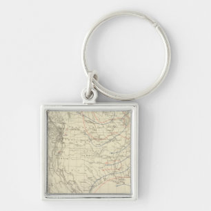 US Mean Temperature Key Ring