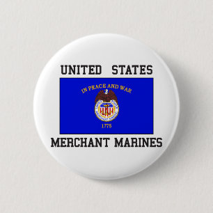 US Merchant Marine 6 Cm Round Badge