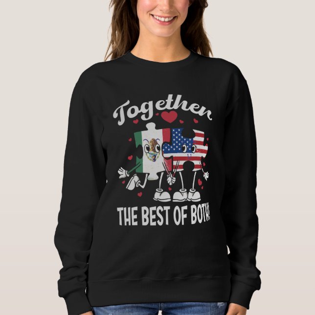 US Mexican Dual Citizenship  wedding Sweatshirt (Front)