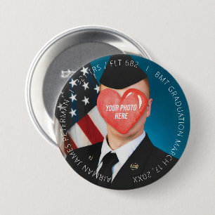 US Military Basic Training Boot Camp Graduation 7.5 Cm Round Badge