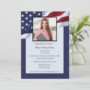 Us Military Bootcamp Going Away Party Invitation