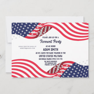 US Military Bootcamp Going Away Party Invitation