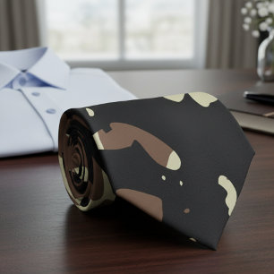 US Military Camouflage Green Camo Seamless Pattern Tie