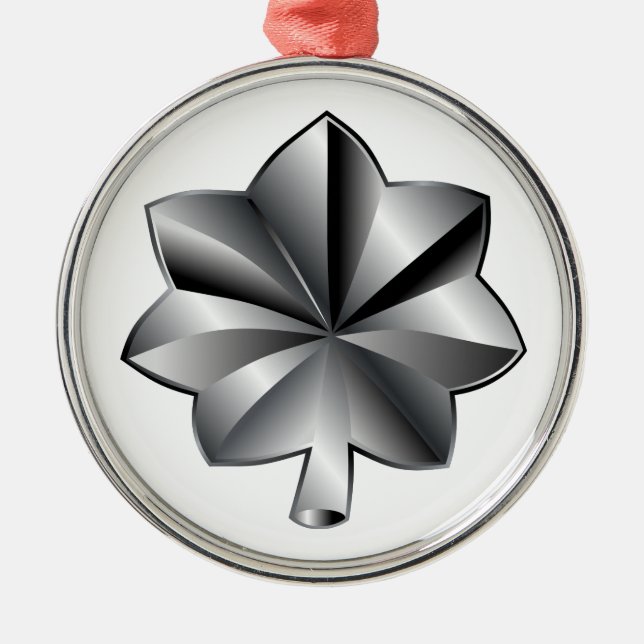 US Military Rank - Lieutenant Colonel Metal Ornament (Front)