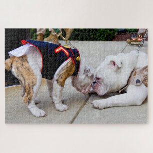 US MILITARY SERVICE DOG (20x30 inch) Jigsaw Puzzle