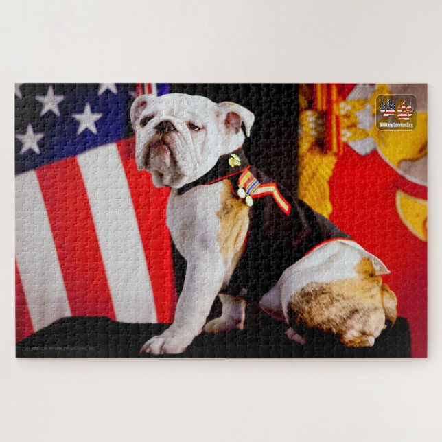 US MILITARY SERVICE DOG (20x30 inch) Jigsaw Puzzle (Horizontal)