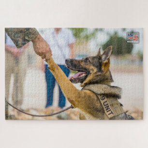 US MILITARY WORKING DOG (20x30 inch) Jigsaw Puzzle