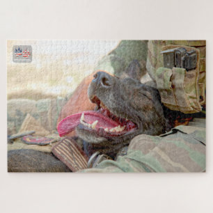 US MILITARY WORKING DOG (20x30 inch) Jigsaw Puzzle