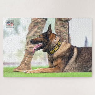 US MILITARY WORKING DOG (20x30 inch) Jigsaw Puzzle
