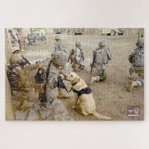 US MILITARY WORKING DOG (20x30 inch) Jigsaw Puzzle