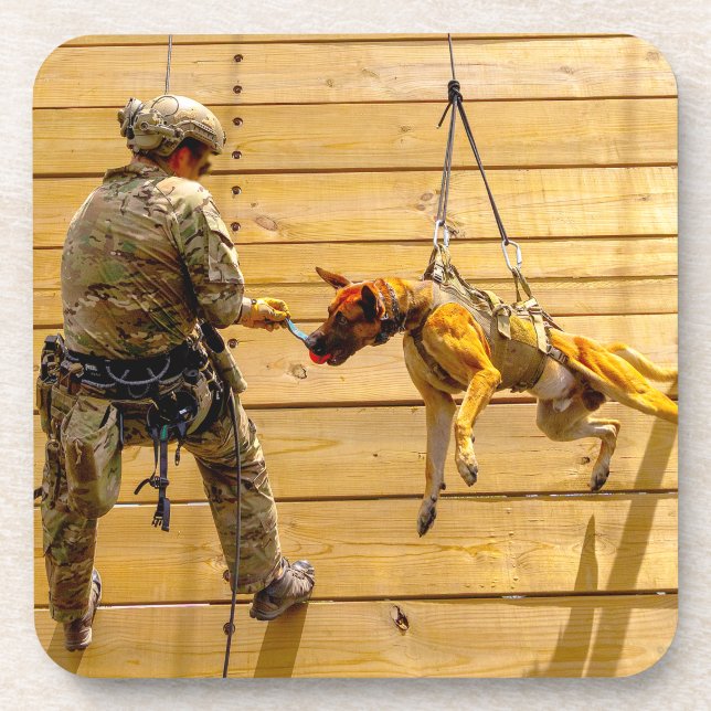 US MILITARY WORKING DOG COASTER (Front)