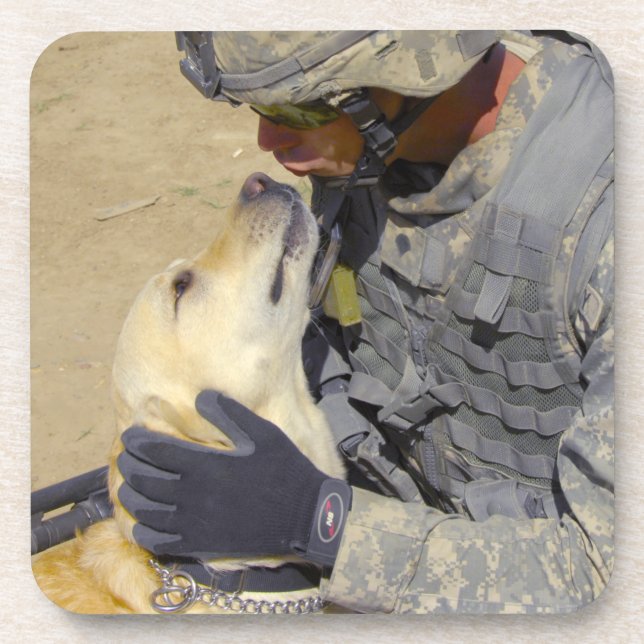 US MILITARY WORKING DOG COASTER (Front)