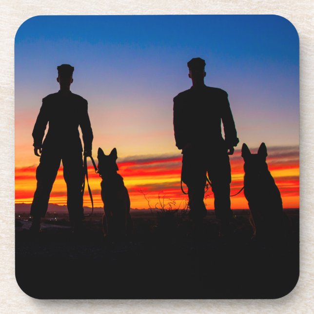 US MILITARY WORKING DOG COASTER (Front)