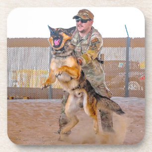 US MILITARY WORKING DOG COASTER
